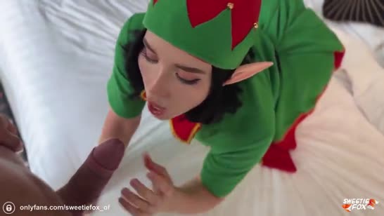 Костюмчик эльфийки заодно пригодился для домашнего соития #1